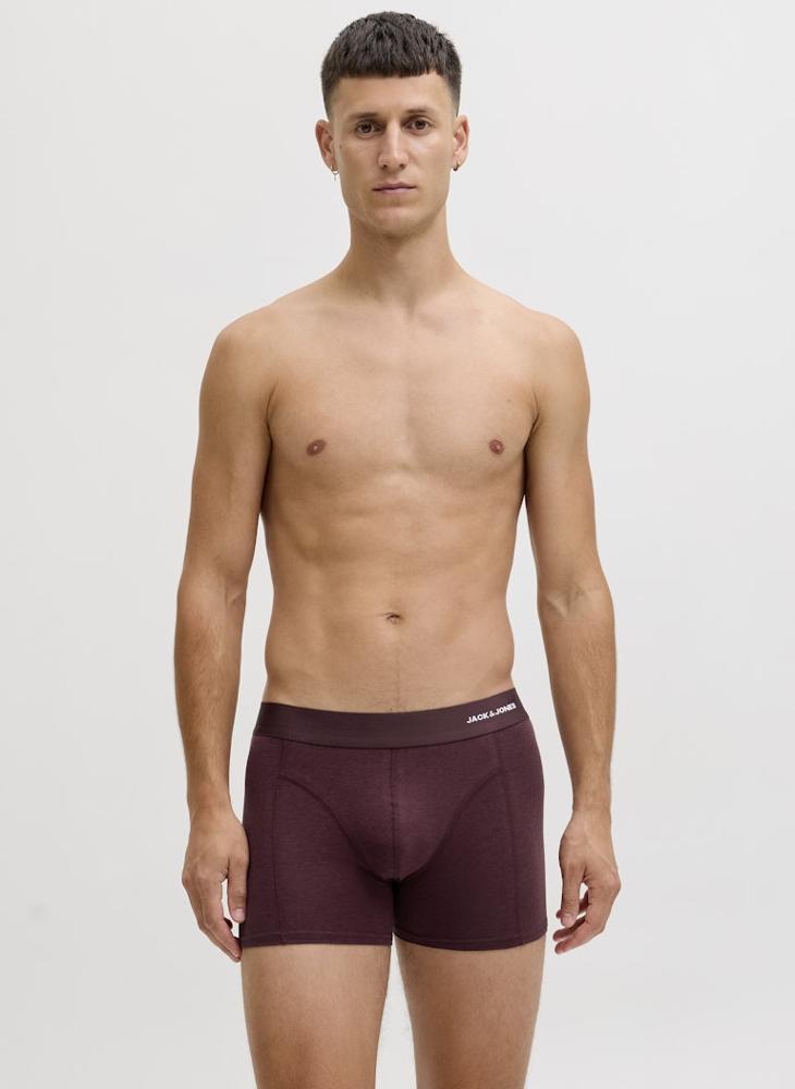 JACK & JONES 3 Pack Logo Band Trunks - Image 4